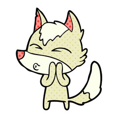 cartoon wolf whistling