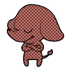cartoon smiling elephant