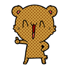 happy bear cartoon