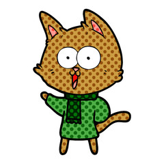 funny cartoon cat