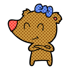 female bear cartoon