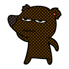 angry bear cartoon