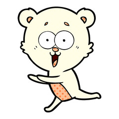 laughing teddy  bear cartoon