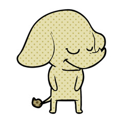 cartoon smiling elephant