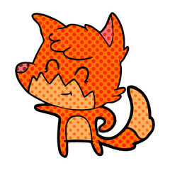 cartoon friendly fox