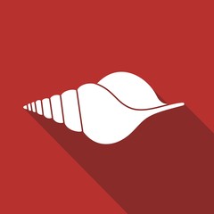 Silhouette of seashells.