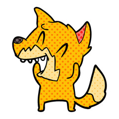 laughing fox cartoon