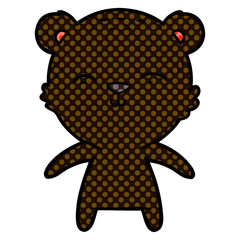 happy cartoon bear