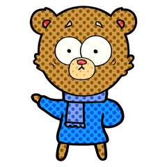 surprised bear cartoon