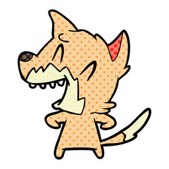 laughing fox cartoon