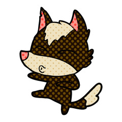 cartoon wolf whistling