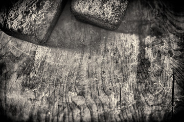 Cakes home-baking on wooden board