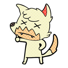 cartoon dead fox