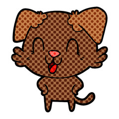 laughing cartoon dog