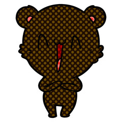 happy bear cartoon