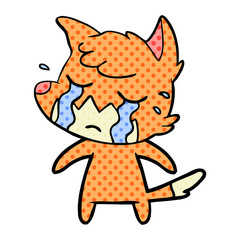 crying fox cartoon