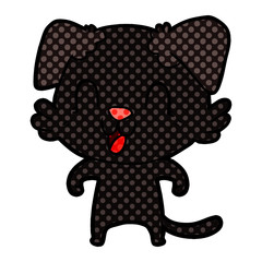 laughing cartoon dog