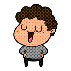laughing cartoon man