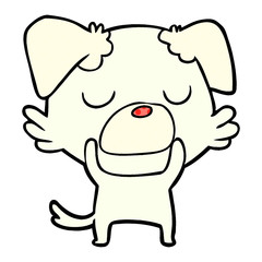 Obraz premium cartoon dog