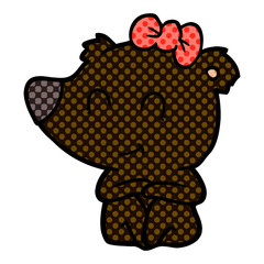 female bear cartoon