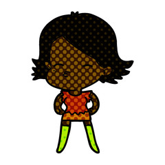 cartoon woman