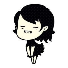 cartoon undead vampire girl