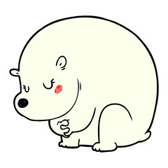 cute cartoon polar bear