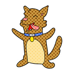 cartoon happy dog