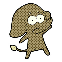 cartoon unsure elephant
