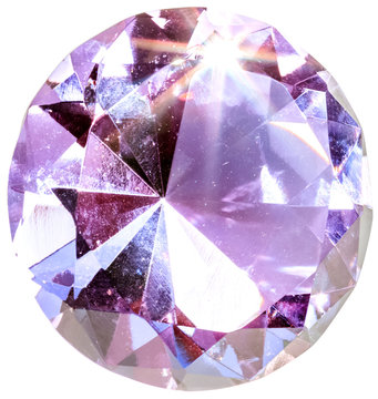 cristal de roche, fond blanc 