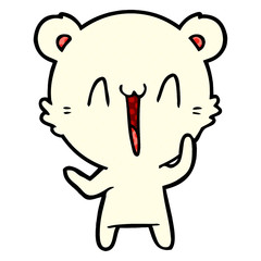 laughing polar bear cartoon