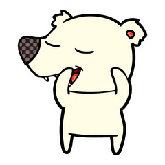 cartoon polar bear