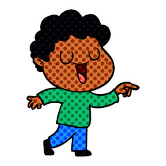 laughing cartoon man pointing
