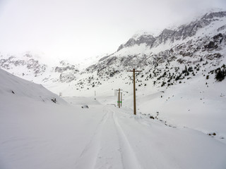 Road through mountains