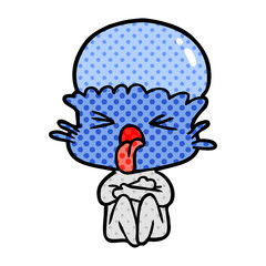 weird cartoon alien