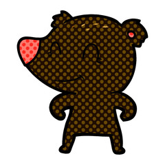 smiling bear cartoon