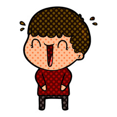 laughing cartoon man