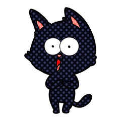 funny cartoon cat