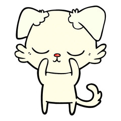 cute cartoon dog