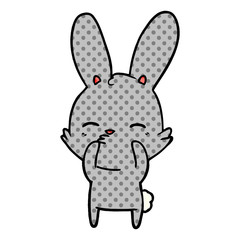 curious bunny cartoon