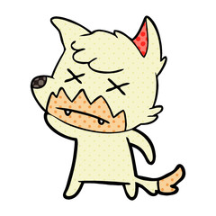 cartoon dead fox