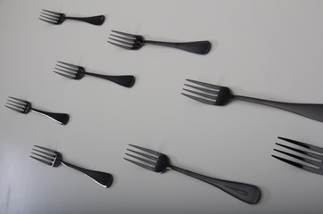Fototapeta premium flatware silverware cutlery