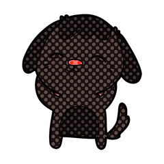 happy cartoon dog