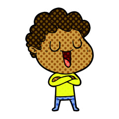 laughing cartoon man