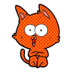 funny cartoon cat