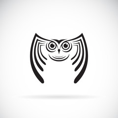 Vector of an owl design on white background. Bird. Wild Animals. Vector illustration.