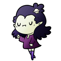 cute cartoon vampire girl