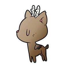 cute cartoon deer