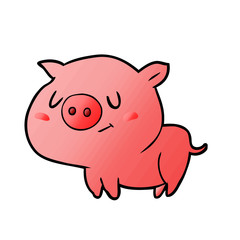 cute cartoon pig