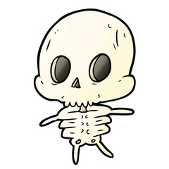 cute cartoon skeleton